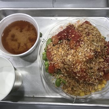 Waikiki Poke - Aerial view of a medium poke bowl. - Poke Near Me - Broomfield, Colorado