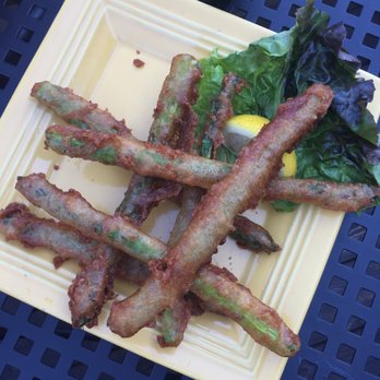 Red Onion Grill - Beer-battered asparagus tempura - Seafood Near Me - Lake Almanor, California