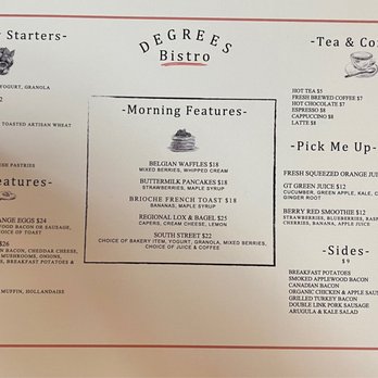 Degrees Bistro - Menu - New American Near Me - Washington, DC, District of Columbia Degrees Bistro - Menu - New American Near Me - Washington, DC, District of Columbia
