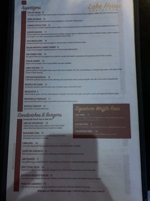 Menu photo 4 Lake House Newfield, NJ