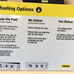 Hertz Rent A Car - Information to consider