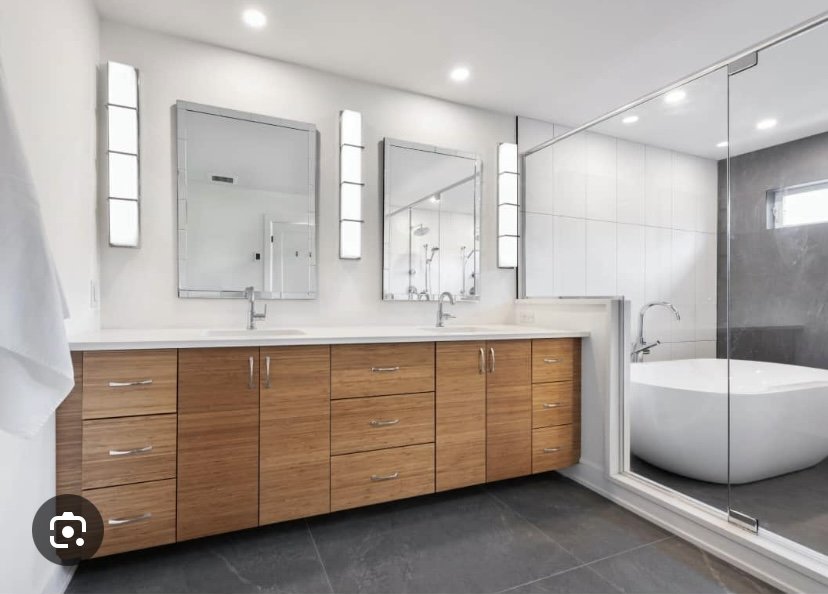 Slide of Pristine Bathroom and Repairs