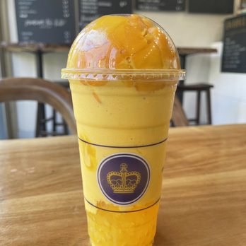 Bubble Queen - Mango Slush Upsized - Bubble Tea Near Me - Richmond, British Columbia