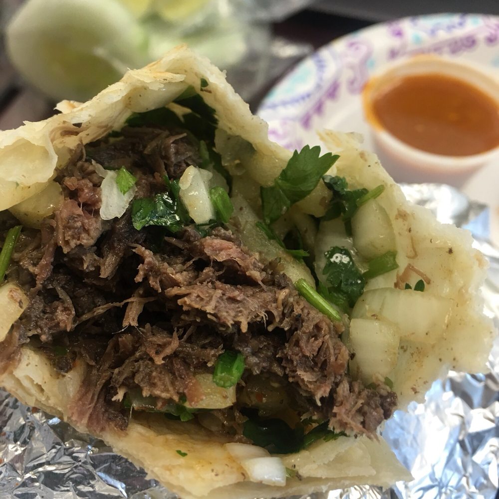Tacos El Guero - a close up of a burrito - Food Trucks Near Me Tacos El Guero - a close up of a burrito - Food Trucks Near Me