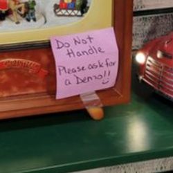Copper Canyon Christmas - Paying customers are not encouraged to purchase anything here, post-it notes everywhere