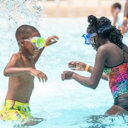 Kids in the Leisure Pool