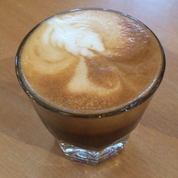 Opening Bell Coffee - Cortado w almond milk - Coffee & Tea Near Me - Dallas, Texas Opening Bell Coffee - Cortado w almond milk - Coffee & Tea Near Me - Dallas, Texas