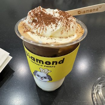 Diamond Coffee N’ Pastry - Iced Latte Einspanner - Desserts Near Me - San Francisco, California
