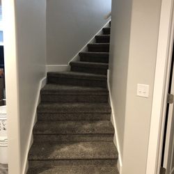 Ogden's Flooring & Design - Carpet install on stairs