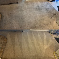 Davis Woodland Carpet Care - High traffic entry way with heavy soil didn't stand a chance against our 5 step method.