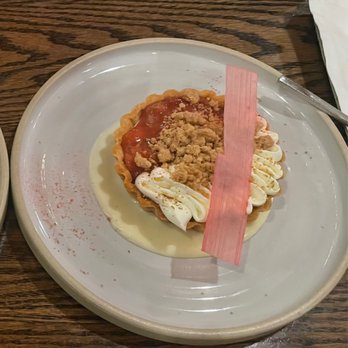 Prescott's Provisions - Strawberry rhubarb tart with other yummy things - New American Near Me - Tonawanda, New York
