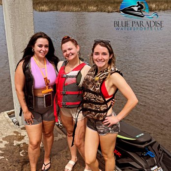 Blue Paradise Watersports - Happy customers riding jet skis! - Jet Skis Near Me - Jacksonville, Florida Blue Paradise Watersports - Happy customers riding jet skis! - Jet Skis Near Me - Jacksonville, Florida