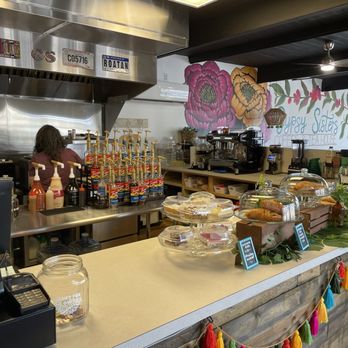Gypsy Sisters - Counter where you order and you can check out the pastries. - Coffee & Tea Near Me - Superior, Arizona Gypsy Sisters - Counter where you order and you can check out the pastries. - Coffee & Tea Near Me - Superior, Arizona