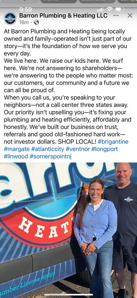 Slide of Barron Inc Plumbing & Heating