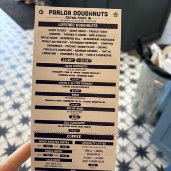 Parlor Doughnuts - Menu - Donuts Near Me - Crown Point, Indiana