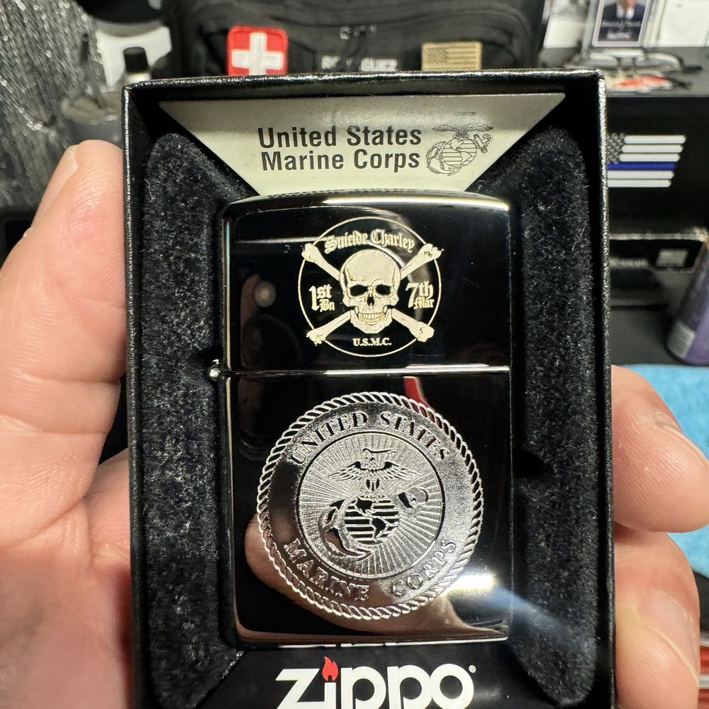 Personal engraving on lighter.