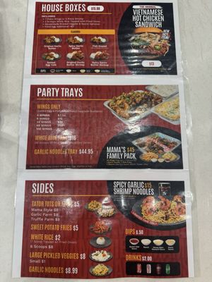 Menu photo 1 Mama Hieu's  Westminster , CA
