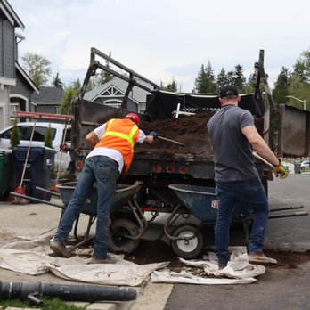 Ground Works Landscaping - two men working on a street - Landscaping Near Me - Everett, Washington Ground Works Landscaping - two men working on a street - Landscaping Near Me - Everett, Washington