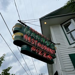 Marro's Italian Restaurant - Sign outside