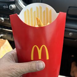 McDonald's - Large order of fries, and amount was equivalent to a small order.