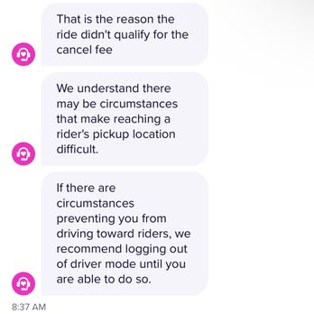 Lyft - Talk with agent.  Scam company - Taxis Near Me