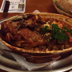 Lukulion - Lammkeule mit Okras und Schafskäse