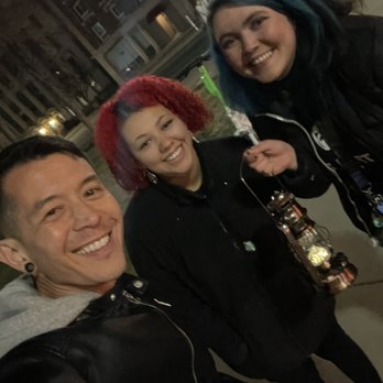 Denver Terrors - With our amazing ghost tour guide, Stephanie in front of the "Hotel Newhouse" - Walking Tours Near Me - Denver, Colorado