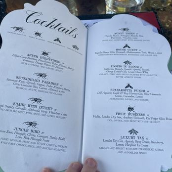 Night Hawk - Cocktail menu - Greek Near Me - Coronado, California