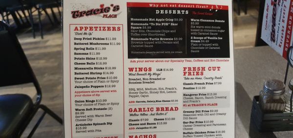 Menu photo 4 Tracie's Place Restaurant & Karaoke Hamilton, ON Menu photo 4 Tracie's Place Restaurant & Karaoke Hamilton, ON