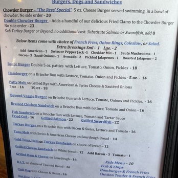 The Chowder Barge - Menu - Seafood Near Me - Wilmington, California