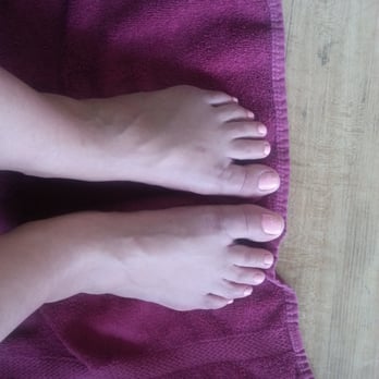 Nature's Nails - Swollen pregnant feet at their best! Rubbed, scrubbed and painted! - Nail Salons Near Me - Beverly Hills, California