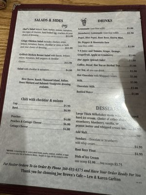 Menu photo 6 Joe Brown's Cafe Vancouver, WA
