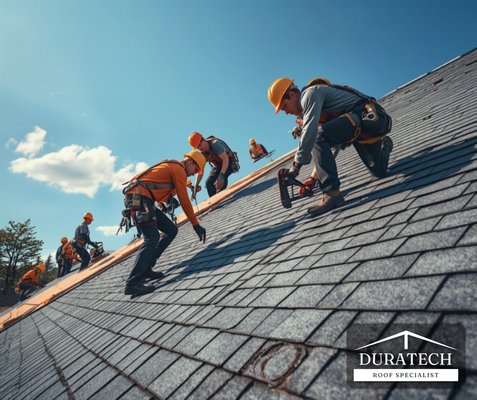 Full Roof Replacement - When a roof is past repair, we replace it properly: tear-off down to the decking, replacement of any rotted decking, new underlayment, ice-and-water shield in the valleys, new flashing and vents, then architectural shingles installed to manufacturer spec so the warranty holds. Every job is cleaned up with a magnetic nail sweep before we leave. Free inspection and a written, itemized estimate before any work starts. Full Roof Replacement - When a roof is past repair, we replace it properly: tear-off down to the decking, replacement of any rotted decking, new underlayment, ice-and-water shield in the valleys, new flashing and vents, then architectural shingles installed to manufacturer spec so the warranty holds. Every job is cleaned up with a magnetic nail sweep before we leave. Free inspection and a written, itemized estimate before any work starts.