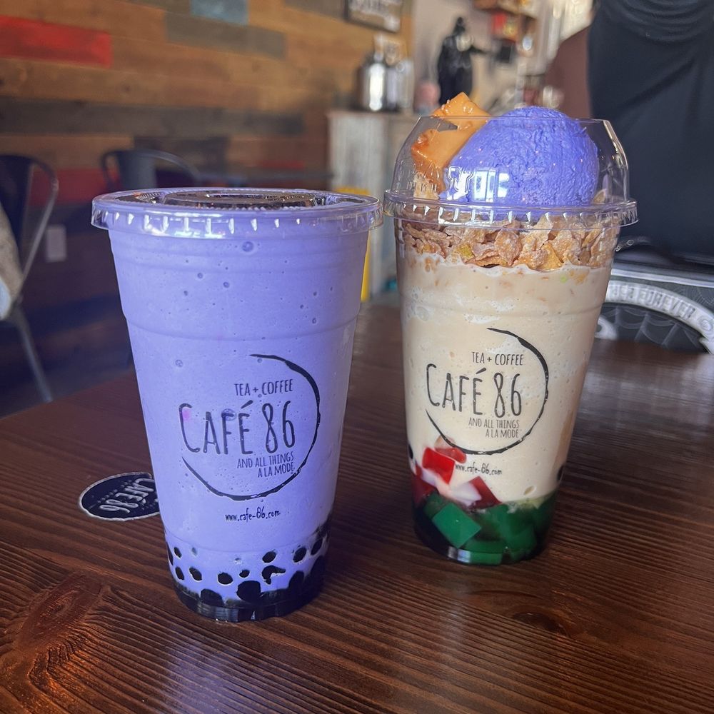 Cafe 86 - Ube monster and Halo Halo - Cafes Near Me - Northridge, California Cafe 86 - Ube monster and Halo Halo - Cafes Near Me - Northridge, California