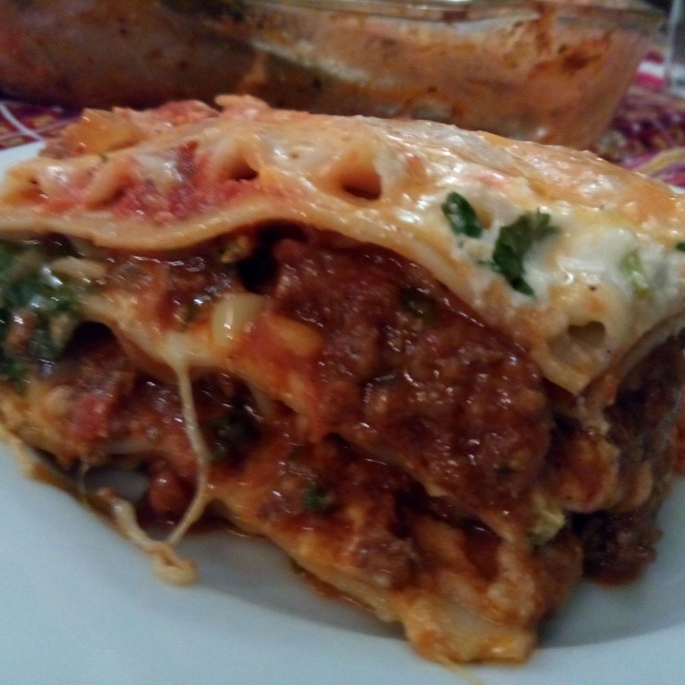 Byblos Mini Market - Lasagna we made at home. Quality pasta, cheese, hand slaughtered (halal) grass fed beef, fresh spinach, etc etc. Nice shopping - International Grocery Near Me - Lynnwood, Washington