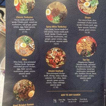 Mako Ramen - Menú - Ramen Near Me - Seal Beach, California
