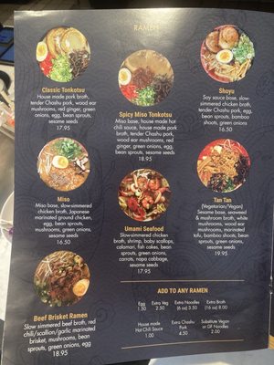 Menu photo 2 Mako Ramen Seal Beach, CA