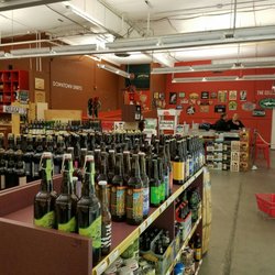Downtown Spirits - There is a spot to drink your beer/beverage or order a fresh one from tap.