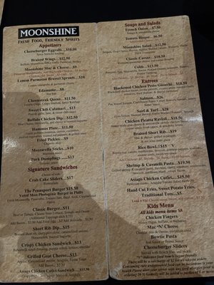 Menu photo 4 Moonshine Philly Philadelphia, PA