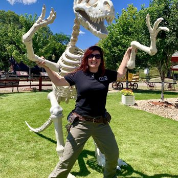 Colorado Railroad Museum - Danielle in the spirit for The Dinosaur Express Train - Bookstores Near Me - Golden, Colorado Colorado Railroad Museum - Danielle in the spirit for The Dinosaur Express Train - Bookstores Near Me - Golden, Colorado