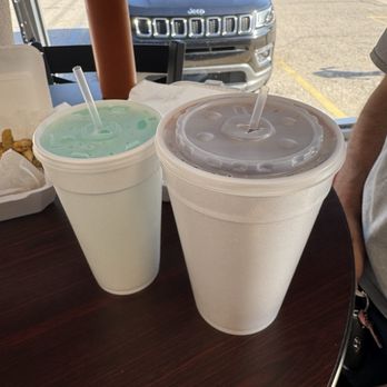 Mikes Wings - Left: Large Kool-Aid Raspberry | Right: Extra Large Kool-Aid Suicide - Chicken Wings Near Me - Grand Rapids, Michigan Mikes Wings - Left: Large Kool-Aid Raspberry | Right: Extra Large Kool-Aid Suicide - Chicken Wings Near Me - Grand Rapids, Michigan