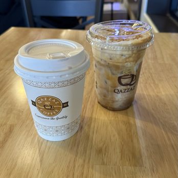 Qazzaz Coffee - Cortado and knafeh latte - Coffee & Tea Near Me - Allen Park, Michigan Qazzaz Coffee - Cortado and knafeh latte - Coffee & Tea Near Me - Allen Park, Michigan
