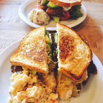The Butchers Son - BLAT (most popular) w/ potato salad. Hot roast beef w/ mac salad. Highly recommend the BLAT w/ mac salad combo!!! - Salad Near Me - Berkeley, California