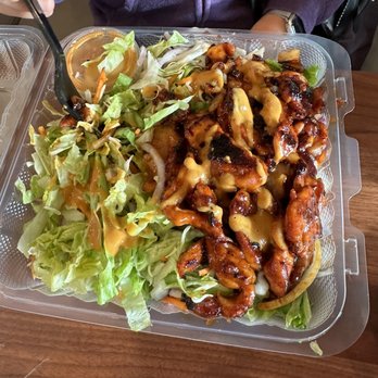 Ono Hawaiian BBQ - Island Fire Chicken salad - Barbeque Near Me - Sacramento, California Ono Hawaiian BBQ - Island Fire Chicken salad - Barbeque Near Me - Sacramento, California