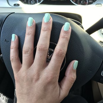 Bebe's Nail & Spa - Mint green shellac - Massage Near Me - Ann Arbor, Michigan