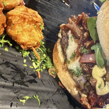 Bleus Burger - Can't remember the name burger and homemade tots - Burgers Near Me - Gulf Shores, Alabama