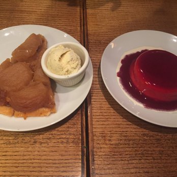 Café Louise - Dessert! Apple pie and panna cotta. - Tea Rooms Near Me - Paris, 75