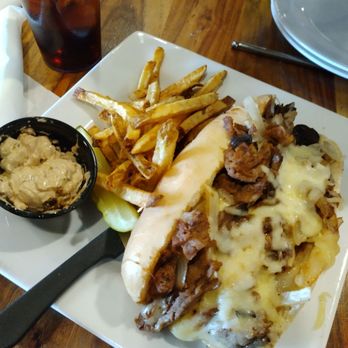 Grindstone Tap House - A very cold and boring steak Philly. - New American Near Me - Berea, Ohio