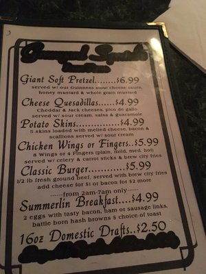 Menu photo 6 Steiner's A Nevada Style Pub Las Vegas, NV Menu photo 6 Steiner's A Nevada Style Pub Las Vegas, NV