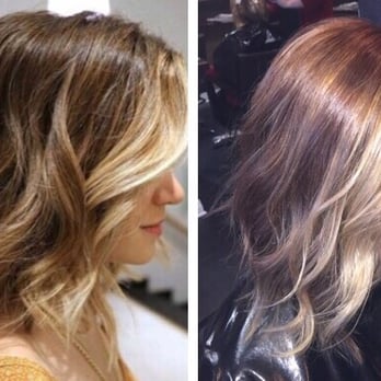 Silk Style Lounge - Left inspiration... Right cut and color by Claudia - Hair Salons Near Me - Norridge, Illinois Silk Style Lounge - Left inspiration... Right cut and color by Claudia - Hair Salons Near Me - Norridge, Illinois